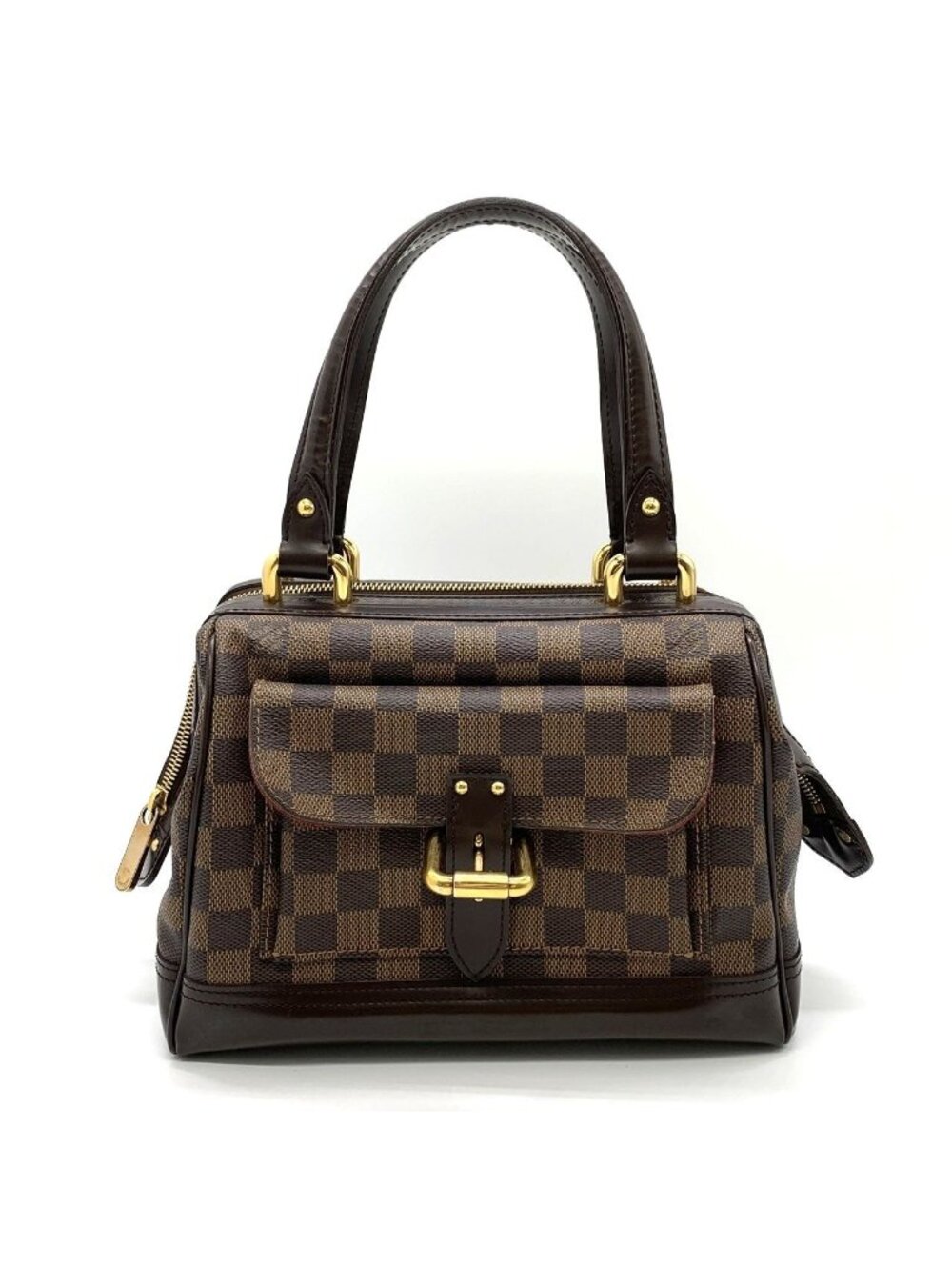 Louis Vuitton Knightsbridge Handbag Damier Azur Canvas Brown